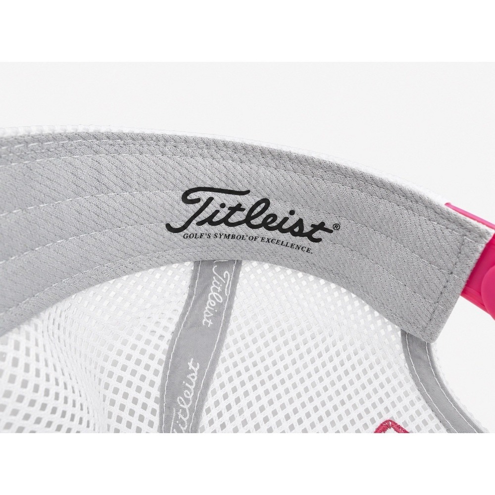 Titleist FootJoy Pro V1 White Pink Mesh Snapback Golf Hat Adjustable - Picture 5 of 5